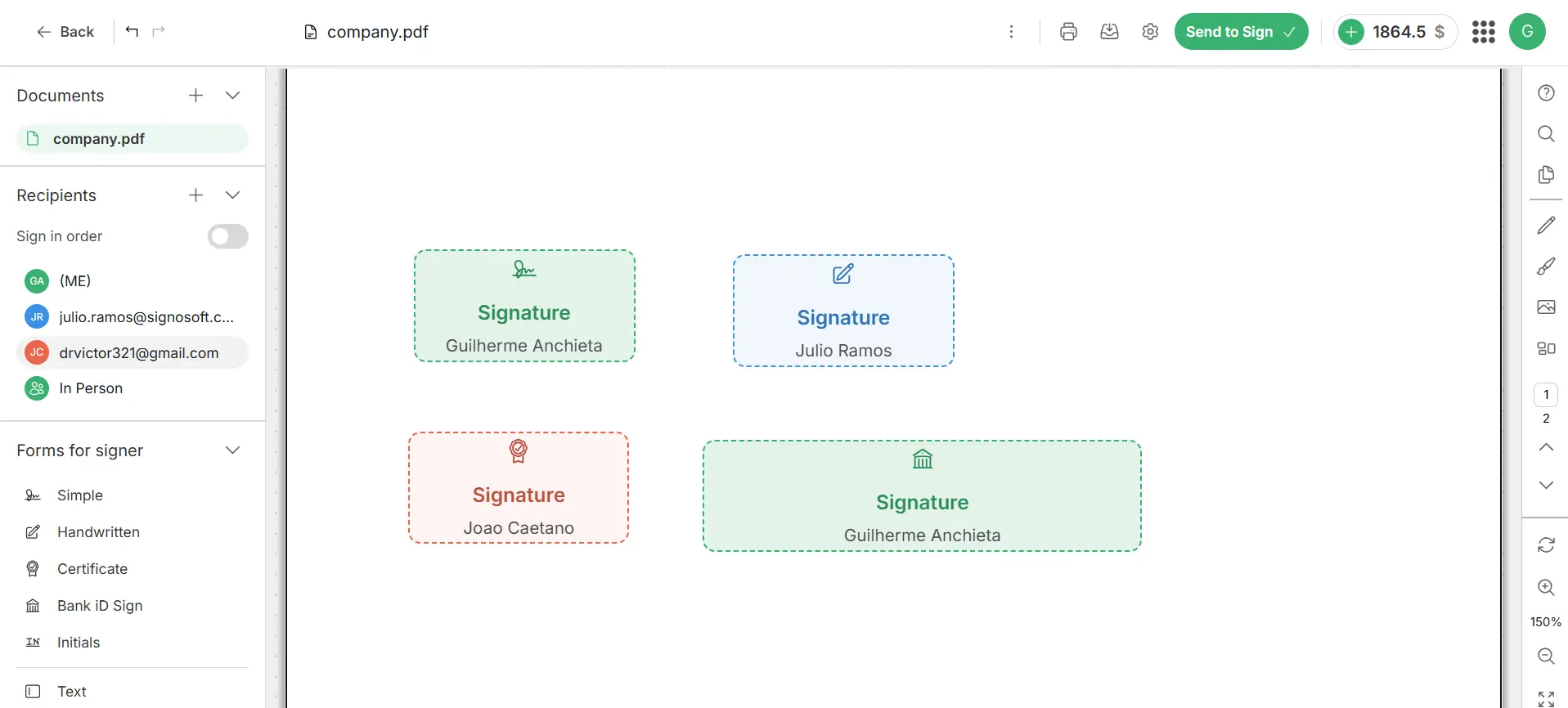 Signosoft app
